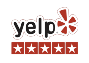 5 star rating on yelp with over 250 reviews
