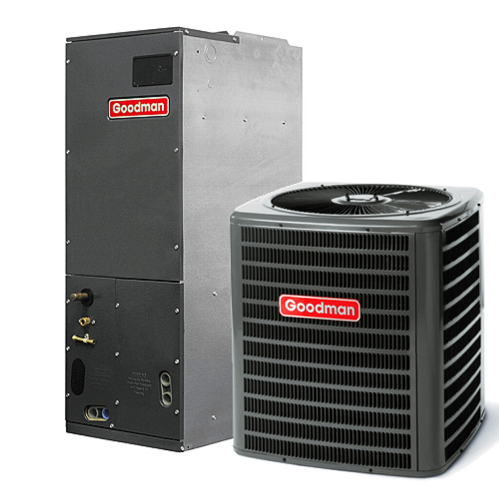 Image showcasing Goodman HVAC materials for efficient heating and cooling.