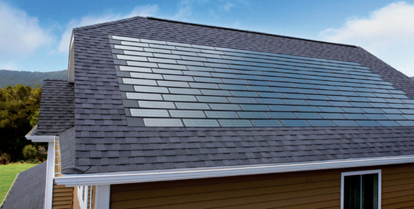 Solar panels elegantly installed on a rooftop, harnessing clean energy.