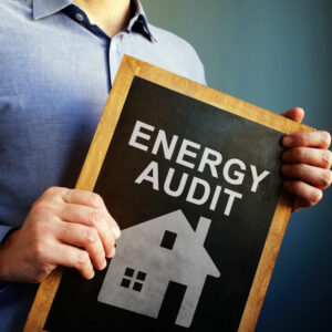 Ensure Peak Efficiency' to emphasize the importance of home energy audit.